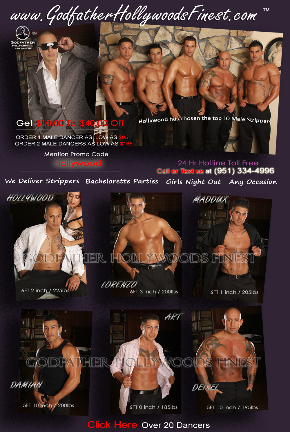 Top Male Strippers